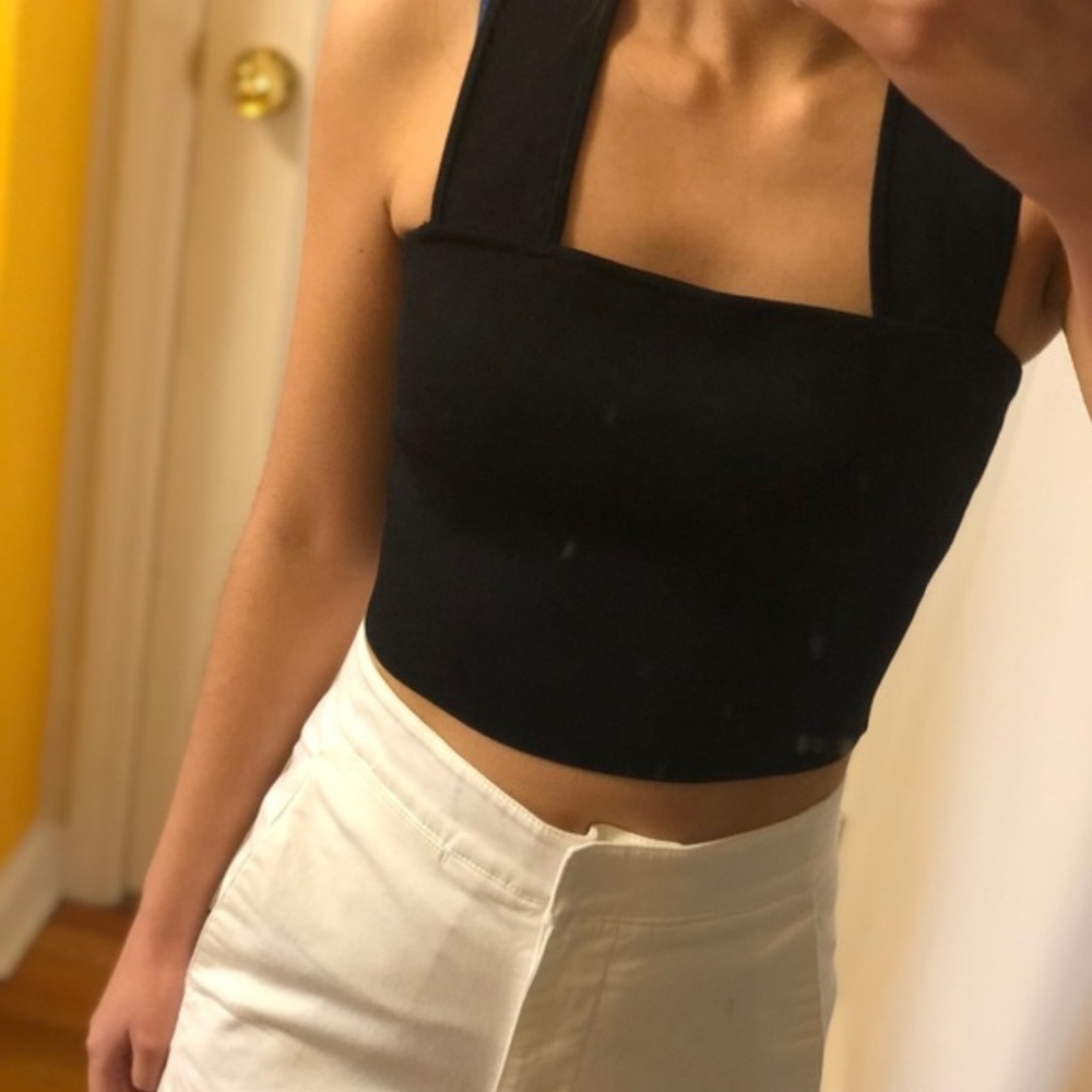 Aritzia Babaton Torsten sculpt knit tank top black size S